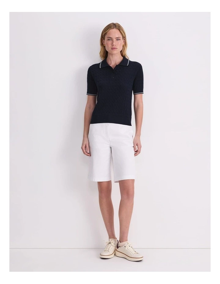 Chiffon Cotton Cable Polo image 4