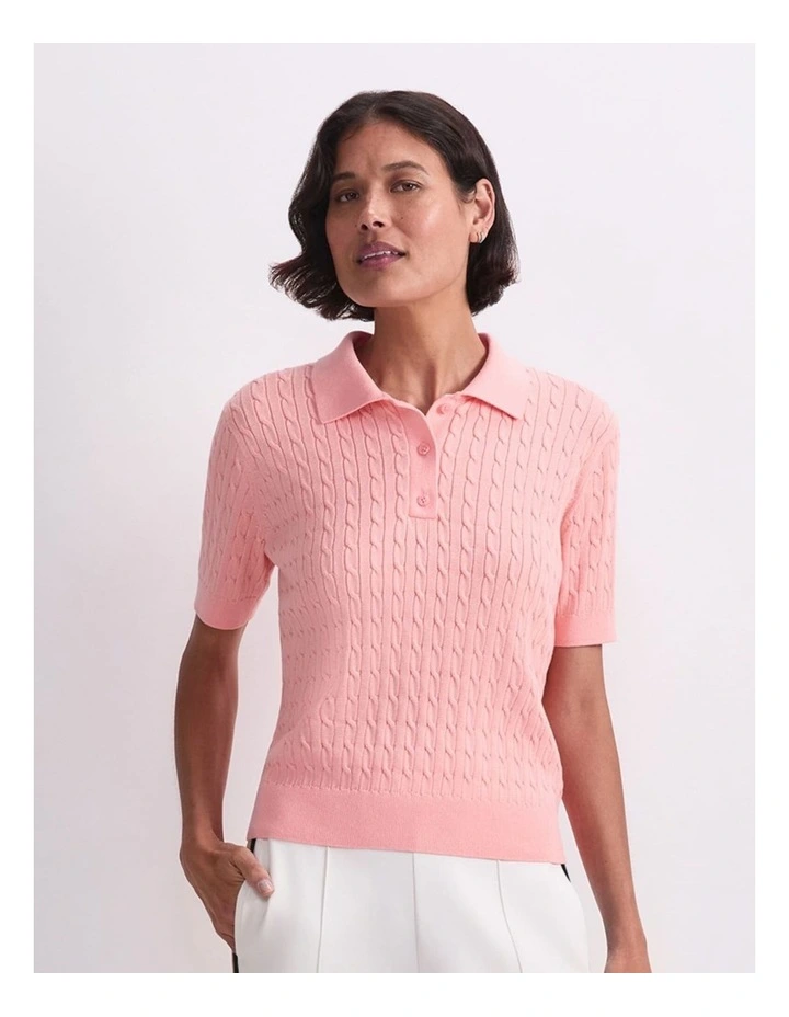 Chiffon Cotton Cable Polo image 1