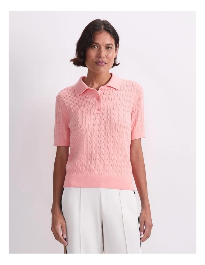Chiffon Cotton Cable Polo image 1