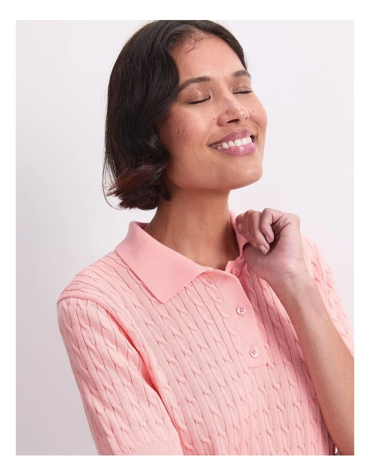 Chiffon Cotton Cable Polo image 6