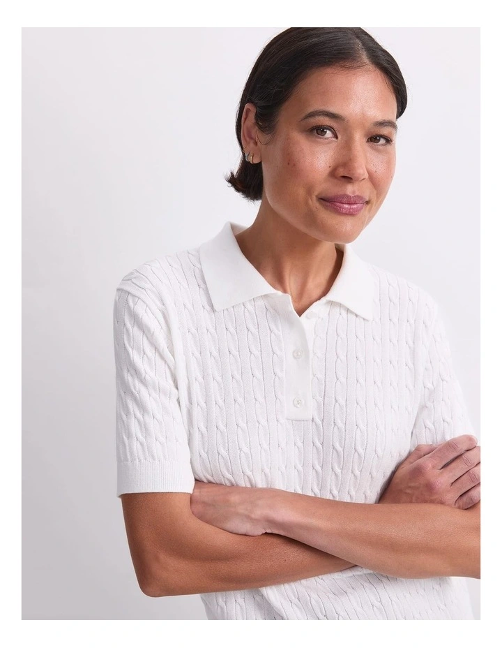 Chiffon Cotton Cable Polo image 6