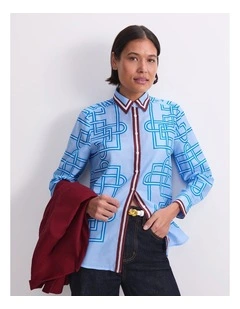 Rhodes Long Sleeve Cotton Silk Shirt