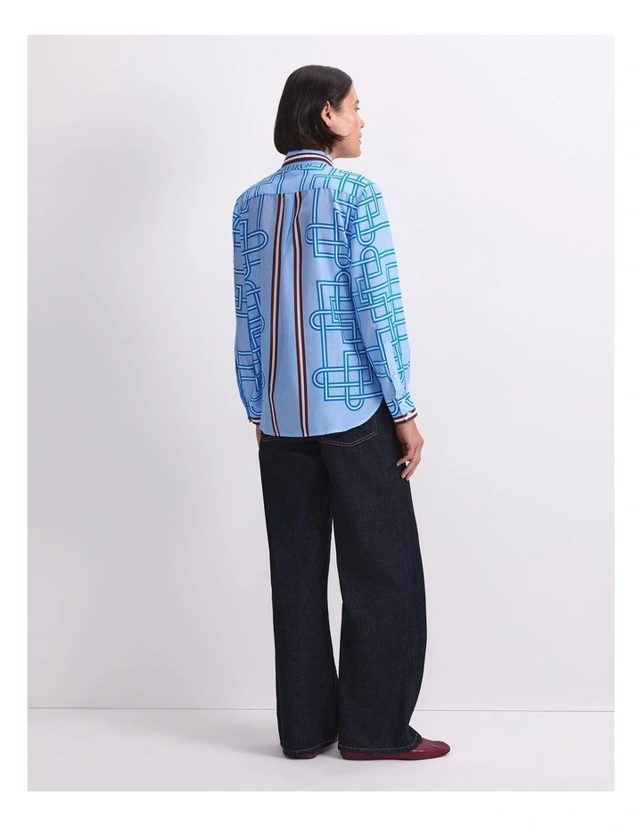 Rhodes Long Sleeve Cotton Silk Shirt image 2