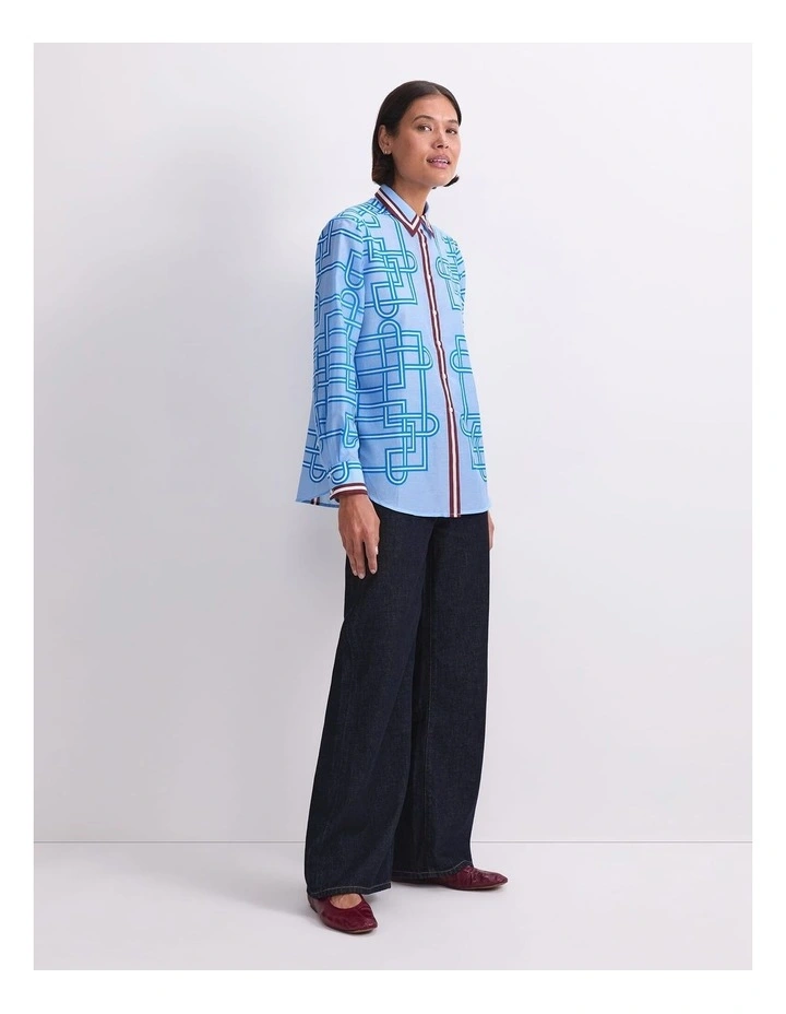 Rhodes Long Sleeve Cotton Silk Shirt image 3
