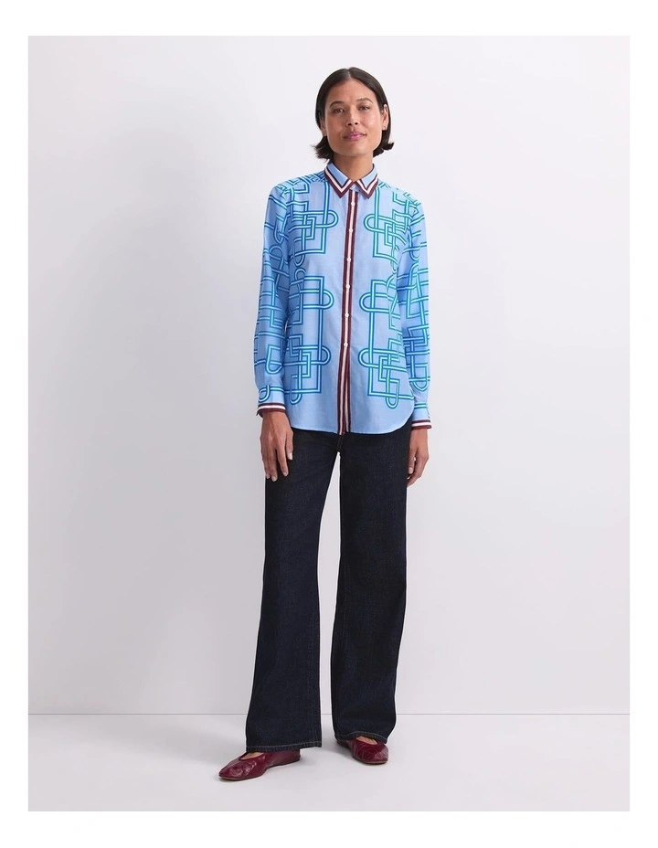 Rhodes Long Sleeve Cotton Silk Shirt image 4