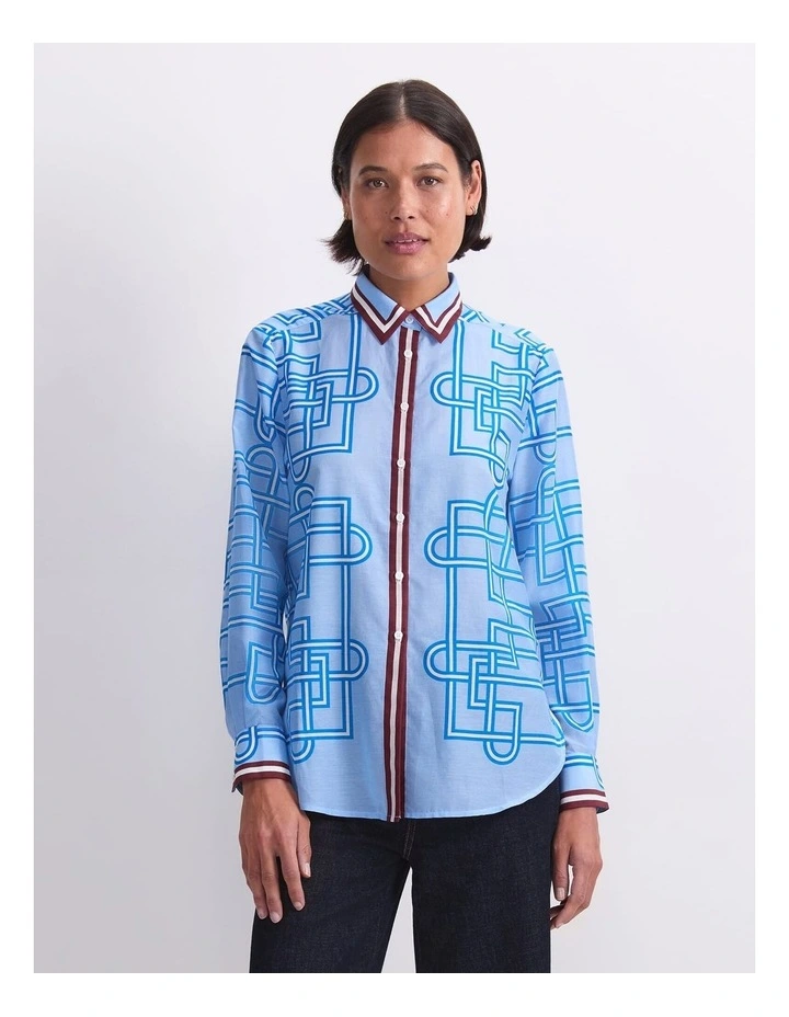 Rhodes Long Sleeve Cotton Silk Shirt image 5