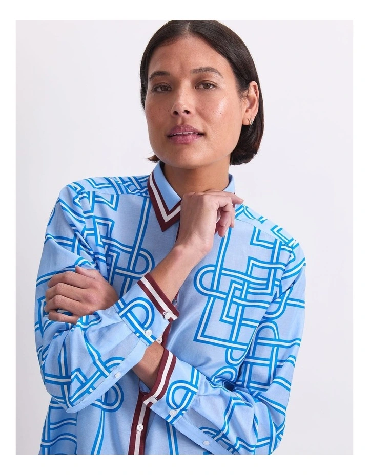 Rhodes Long Sleeve Cotton Silk Shirt image 6