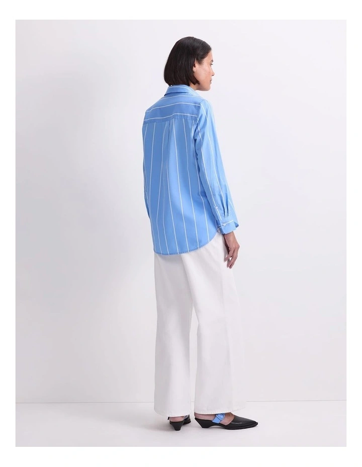 Hannah Stripe Cotton Silk Shirt image 2