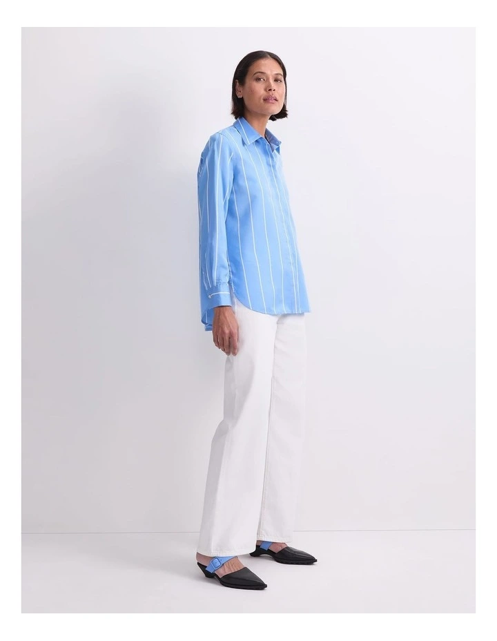 Hannah Stripe Cotton Silk Shirt image 3