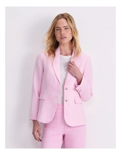 Freya Short Linen Blazer