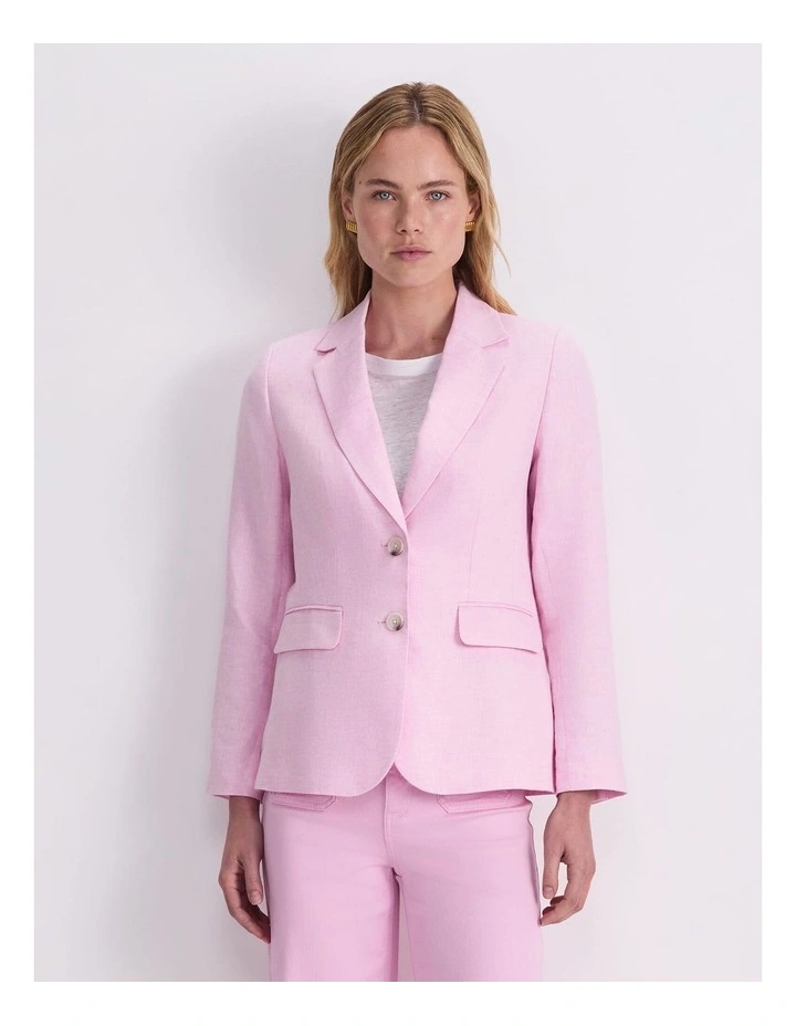 Freya Short Linen Blazer image 4