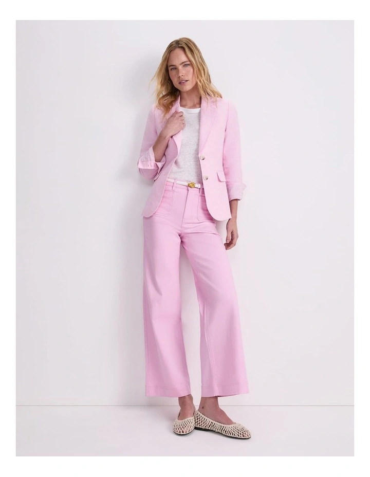 Freya Short Linen Blazer image 5