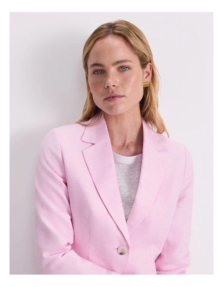 Freya Short Linen Blazer image 6
