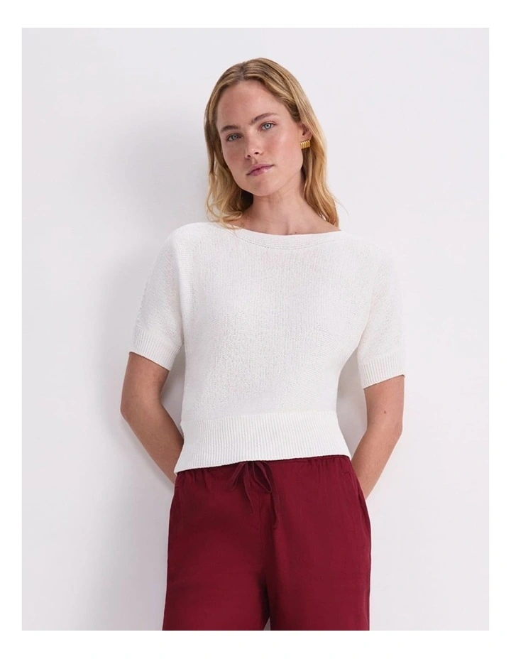 Josie Tape Yarn Batwing Tee image 1
