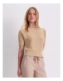 Josie Tape Yarn Batwing Tee
