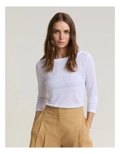 Cecile Folded Linen Top