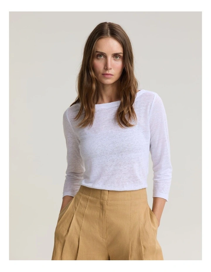 Cecile Folded Linen Top image 1