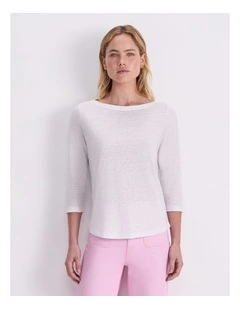 Cecile Folded Linen Top