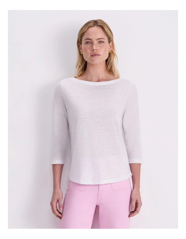 Cecile Folded Linen Top image 1