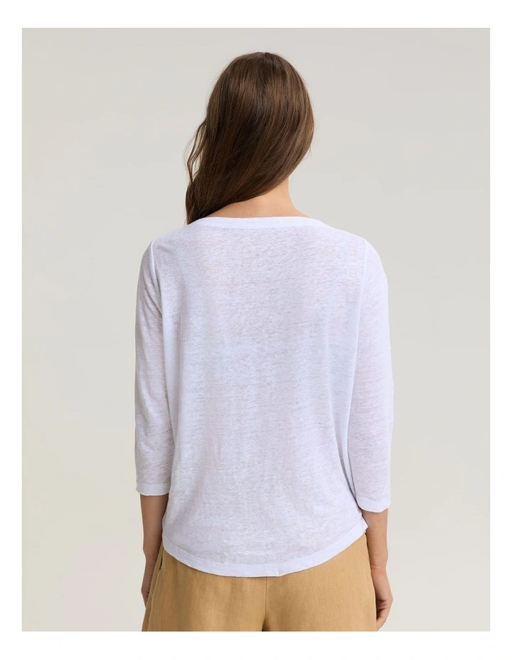 Cecile Folded Linen Top image 2