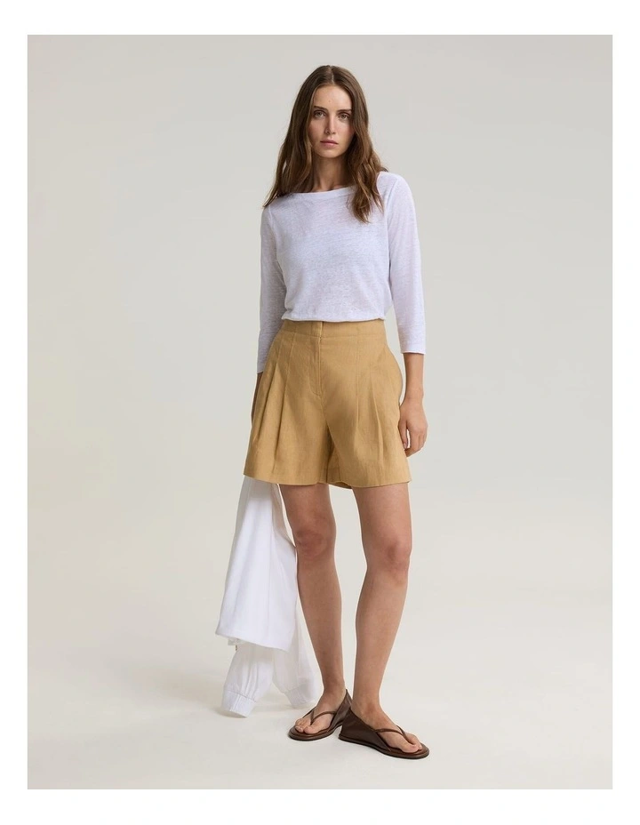 Cecile Folded Linen Top image 3