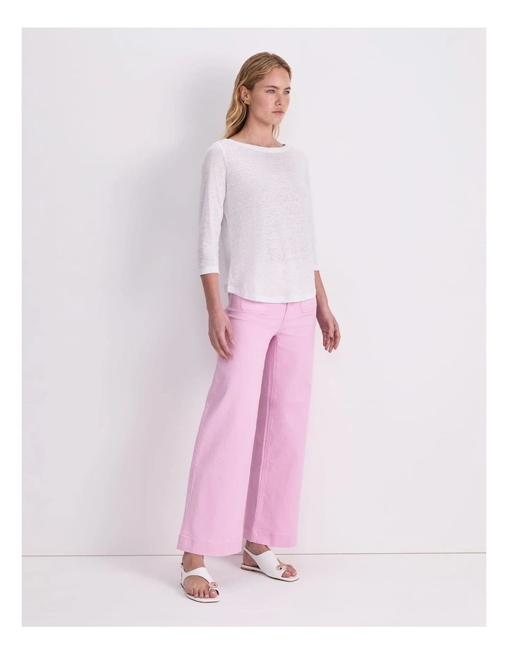 Cecile Folded Linen Top image 3