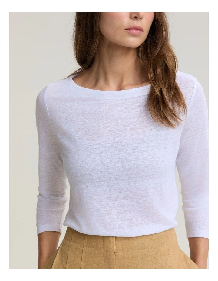Cecile Folded Linen Top image 5