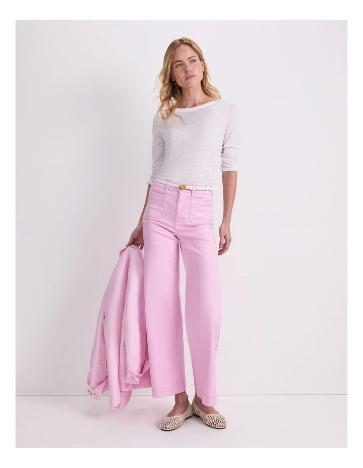 Cecile Folded Linen Top image 5