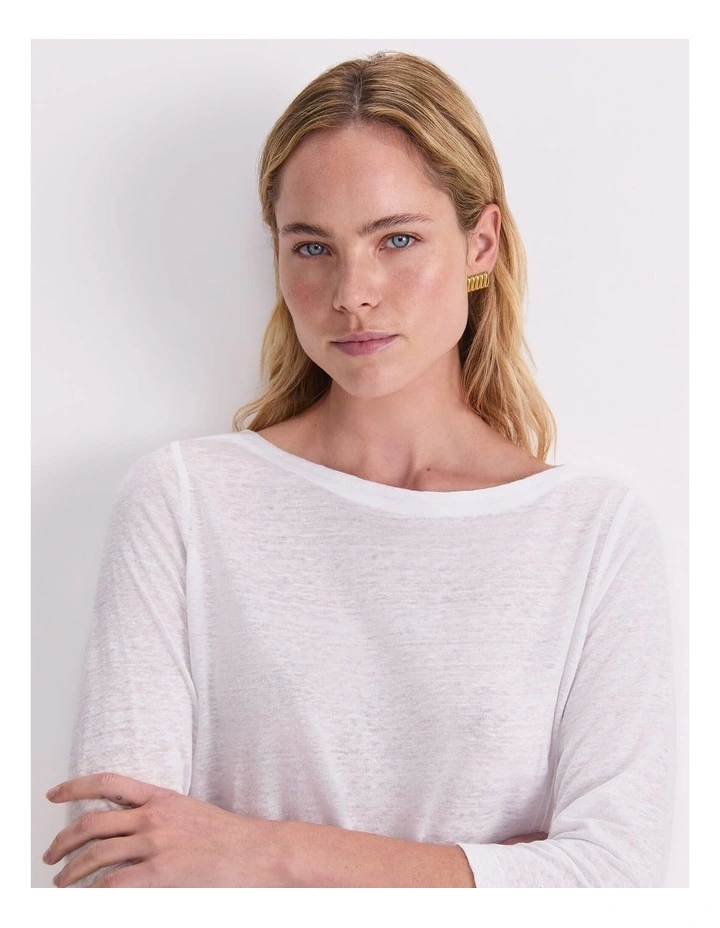 Cecile Folded Linen Top image 6