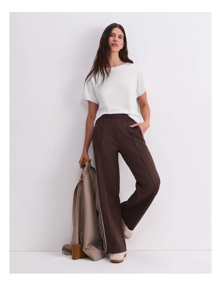 Tonia Crew Neck Linen Tee image 3