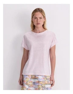 Tonia Foil Linen Tee