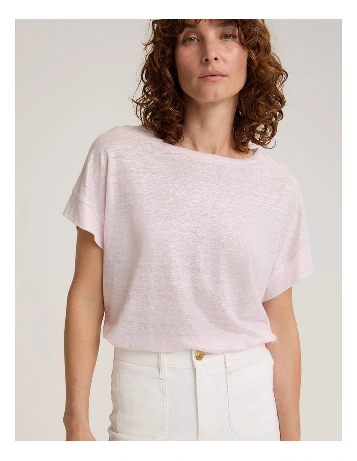 Tonia Foil Linen Tee image 4