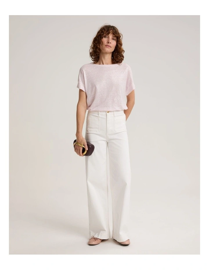 Tonia Foil Linen Tee image 5