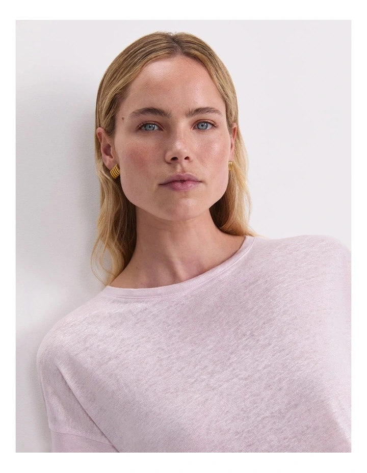 Tonia Foil Linen Tee image 6