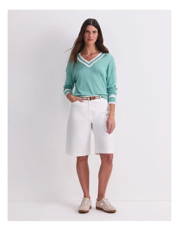 Alphine Silk Blend V-Neck Sweater image 3