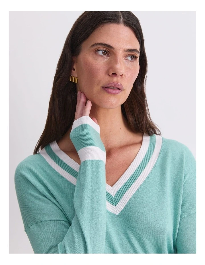 Alphine Silk Blend V-Neck Sweater image 5