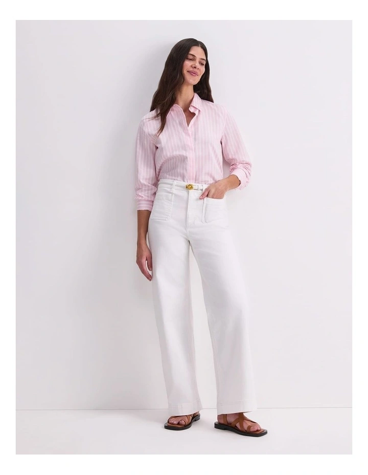 Hannah Stripe Cotton Silk Shirt image 3
