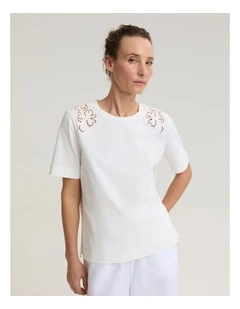 Paloma Cotton Broidery Tee