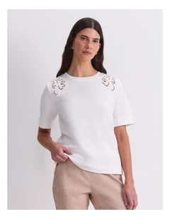 Paloma Cotton Broidery Tee