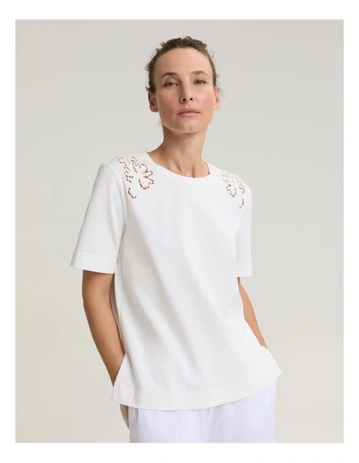 Paloma Cotton Broidery Tee image 5