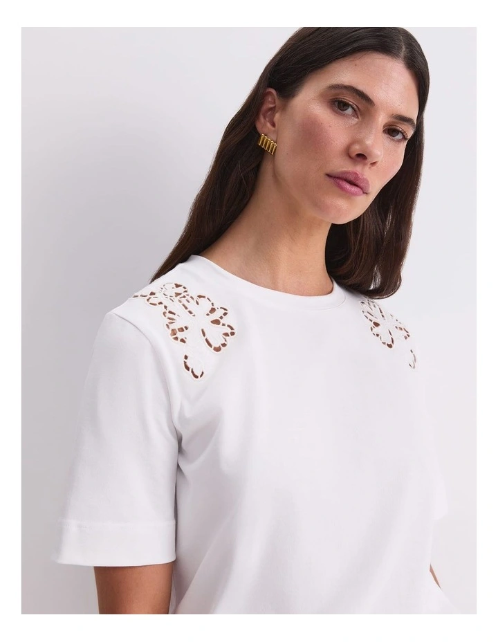 Paloma Cotton Broidery Tee image 5