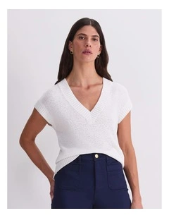 Josie Tape Yarn V-Neck Tank