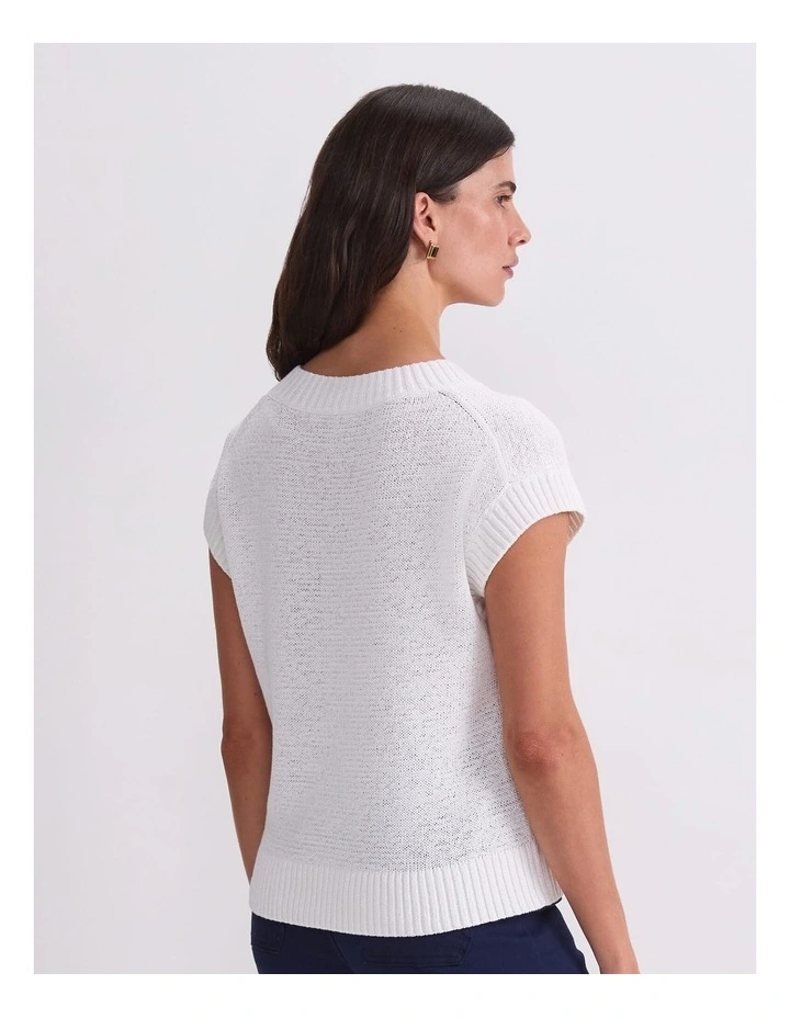 Josie Tape Yarn V-Neck Tank image 2