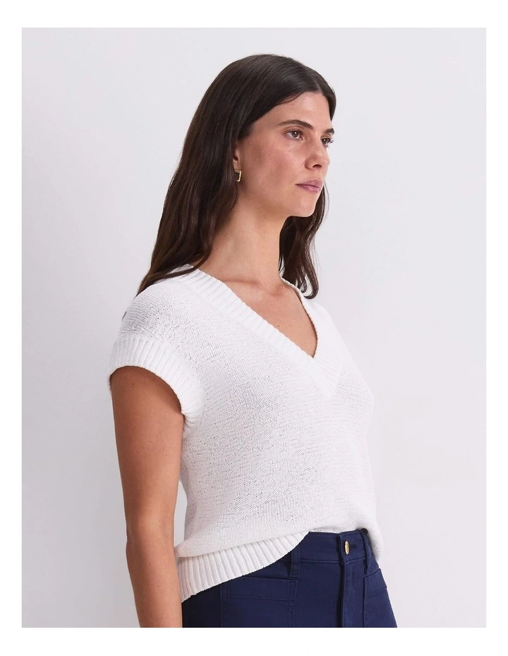 Josie Tape Yarn V-Neck Tank image 4