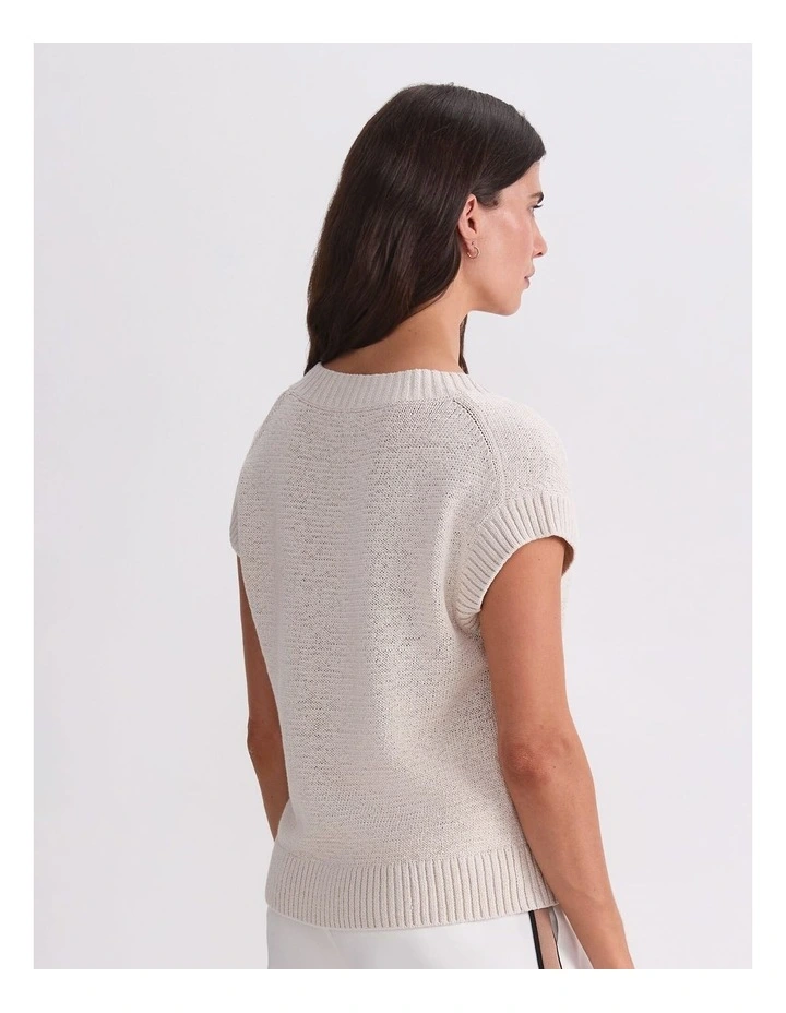Josie Tape Yarn V-Neck Tank image 2