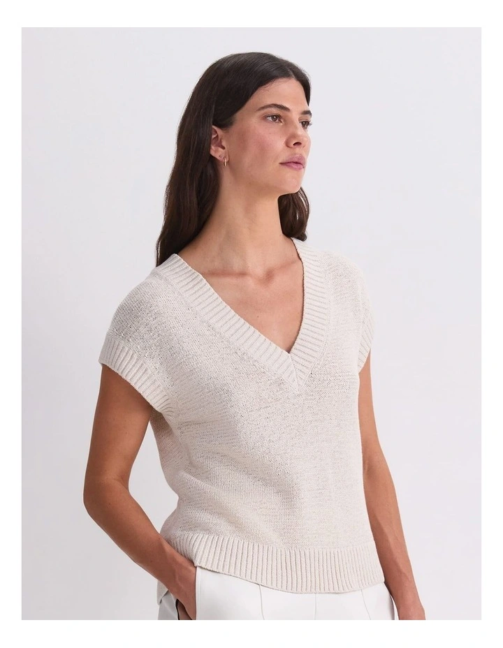 Josie Tape Yarn V-Neck Tank image 4