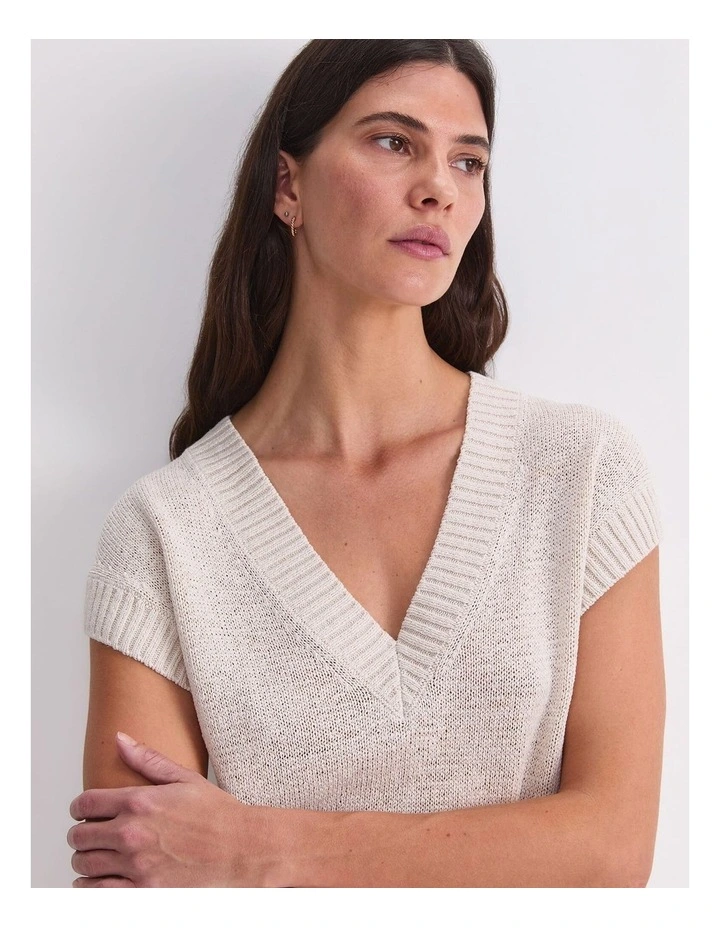 Josie Tape Yarn V-Neck Tank image 5