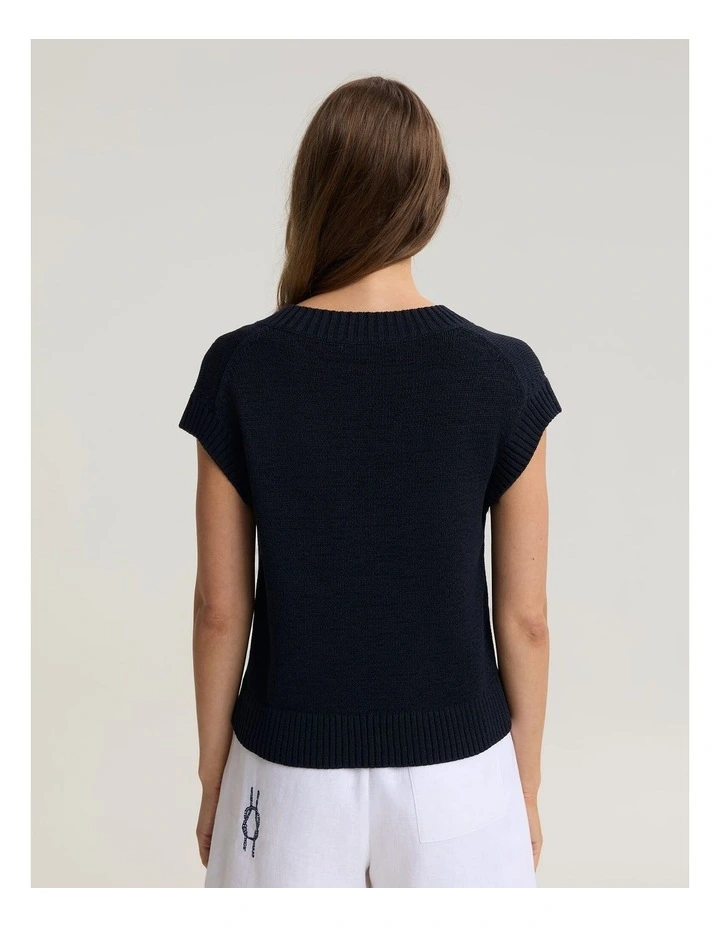 Josie Tape Yarn V-Neck Tank image 2