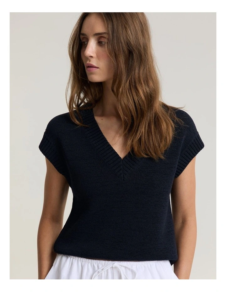 Josie Tape Yarn V-Neck Tank image 5