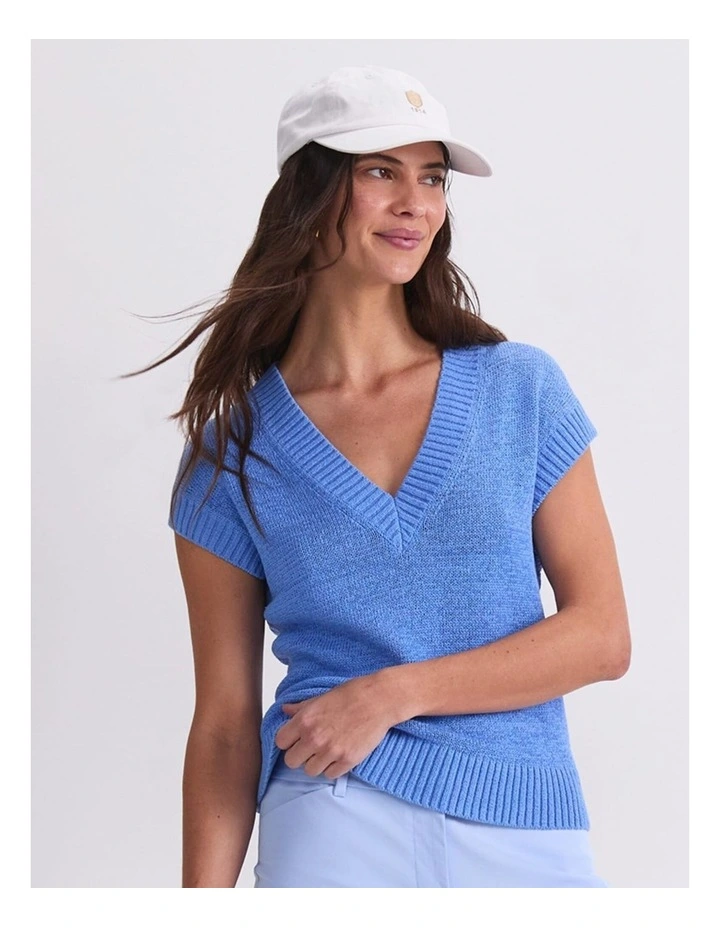 Josie Tape Yarn V-Neck Tank image 1